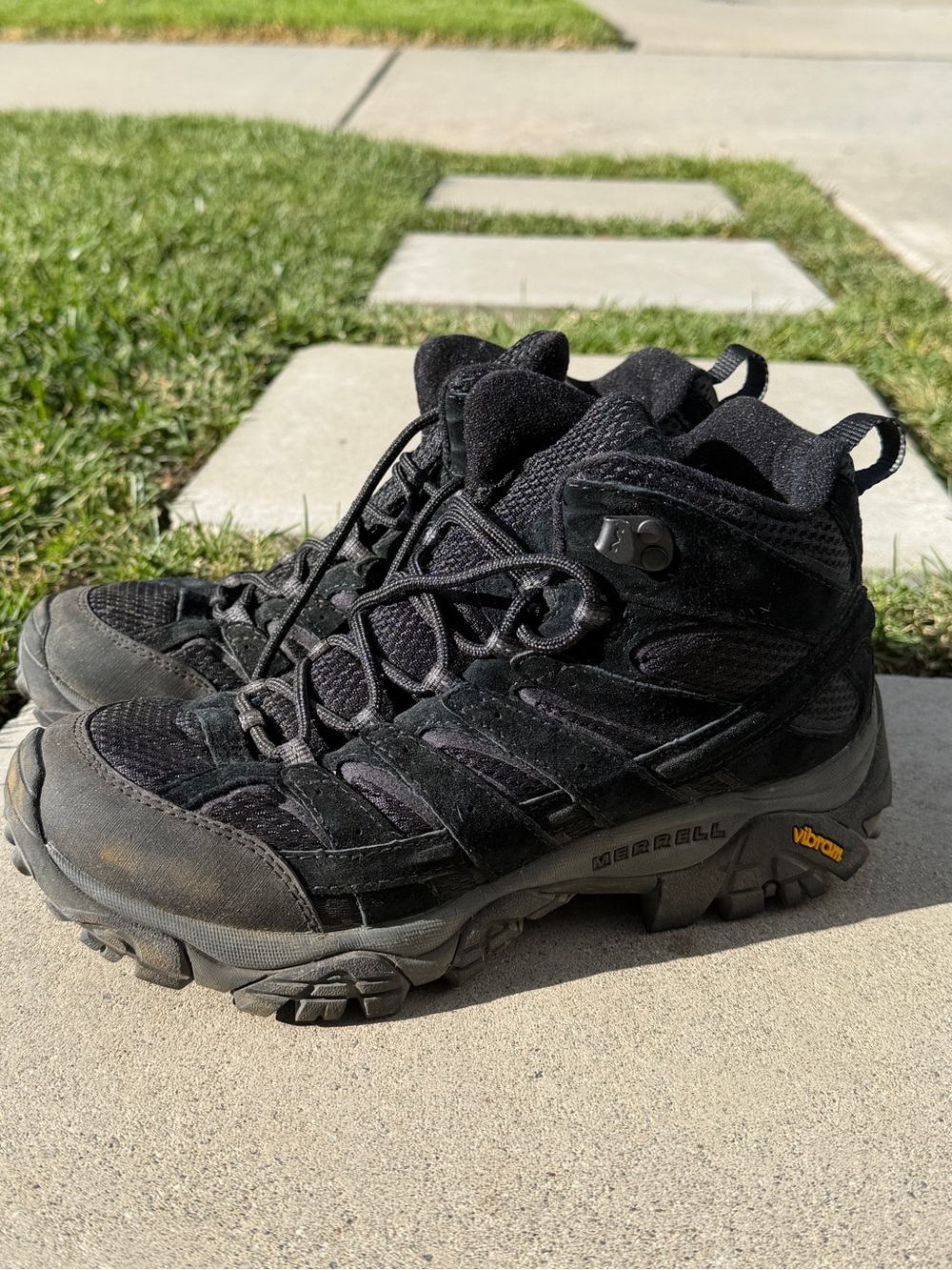 Merrell Men's Black Trail Mid-Height Hiking Boots